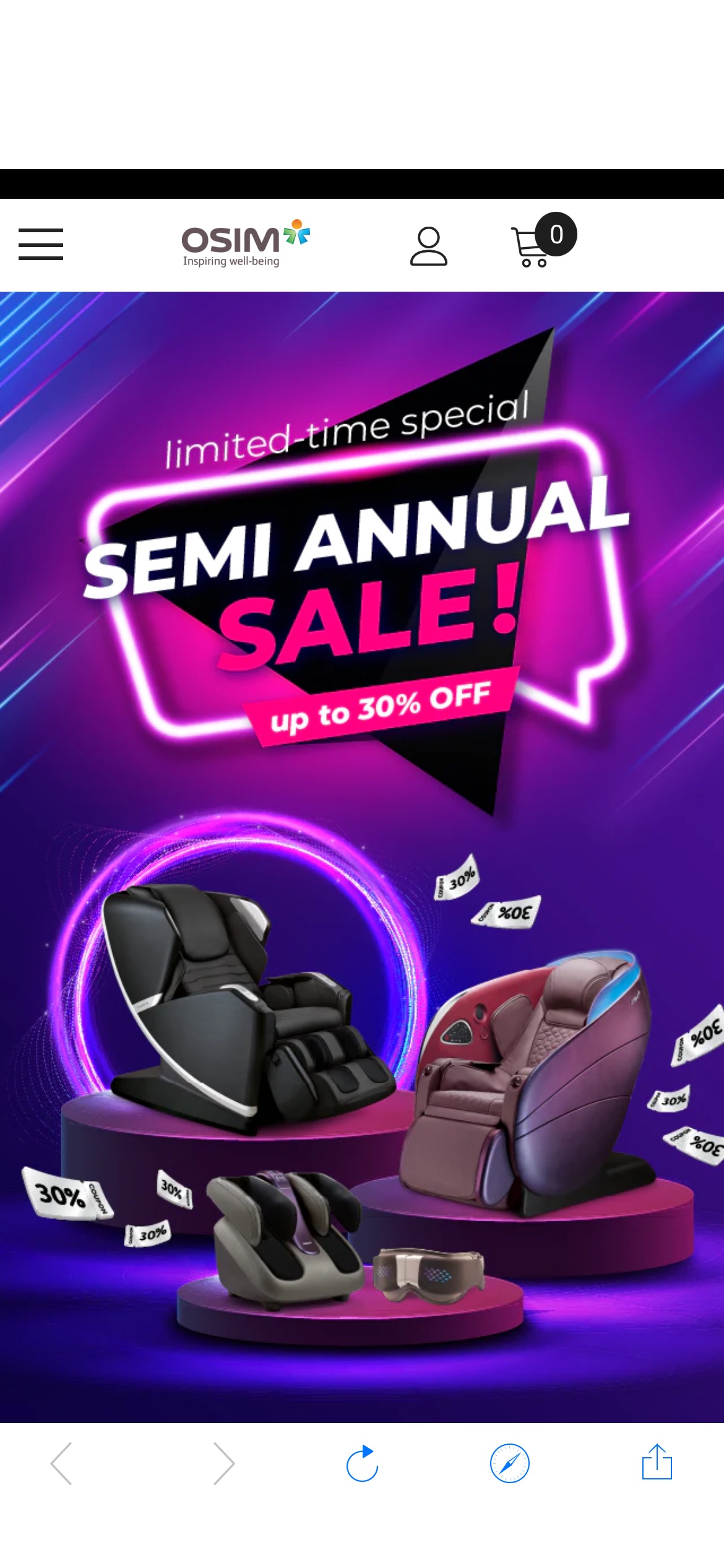 OSIM Canada | Massage Chairs, Back Massagers, Foot Massagers and More!