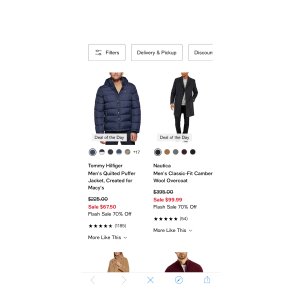 $67.5 Limited-time Sale - 50-70% Off Coats, Boots and More Flash Sale - Macy s 梅西百货:冬季必需品限时闪购,降价 50-70%。 出门太冷? 留在网上购物,仅限今天