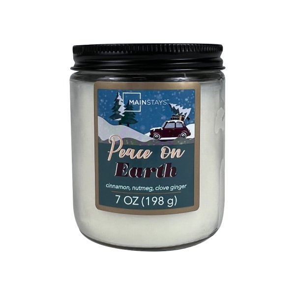 7oz. Twist Jar Peace On Earth Christmas Holiday Candle