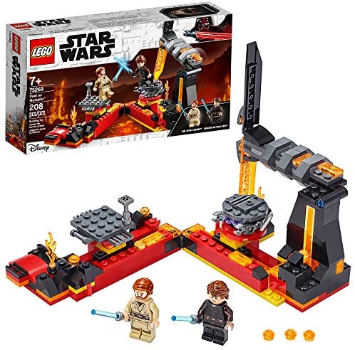 乐高LEGO Star Wars: Revenge of The Sith Duel on Mustafar 75269 Anakin Skywalker vs. OBI-Wan Kenobi Building Kit (208 Pieces): Toys & Games