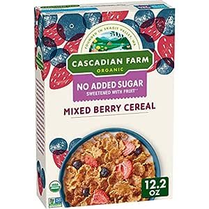 Organic Mixed Berry Cereal, No Added Sugar, 12.2 oz