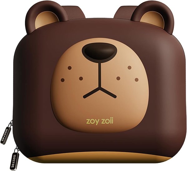 Zoy zoii Kids Bear Backpack, Cute Backpack for for Boys Girls, Mini Preschool Travel Bag for Toddler, Ages 3-6