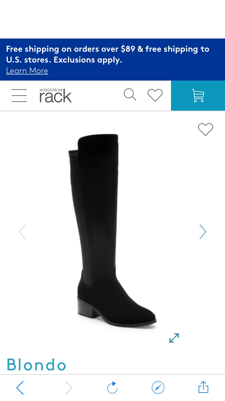 Blondo | Gallo Knee-High Waterproof Boot | Nordstrom Rack $100收SW5050平价版过膝靴，同样瘦腿大长腿，还防水 码全