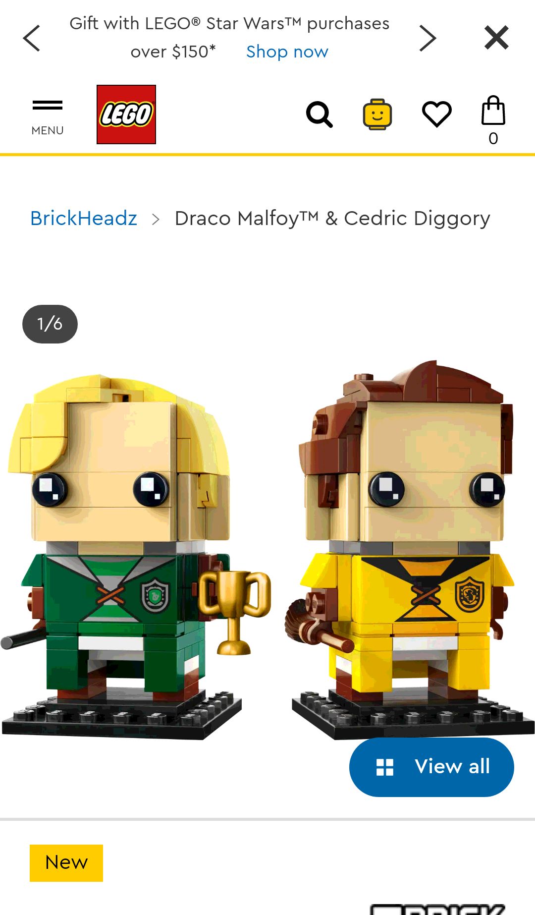 Draco Malfoy™ & Cedric Diggory 40617 | BrickHeadz | Buy online at the Official LEGO® Shop US