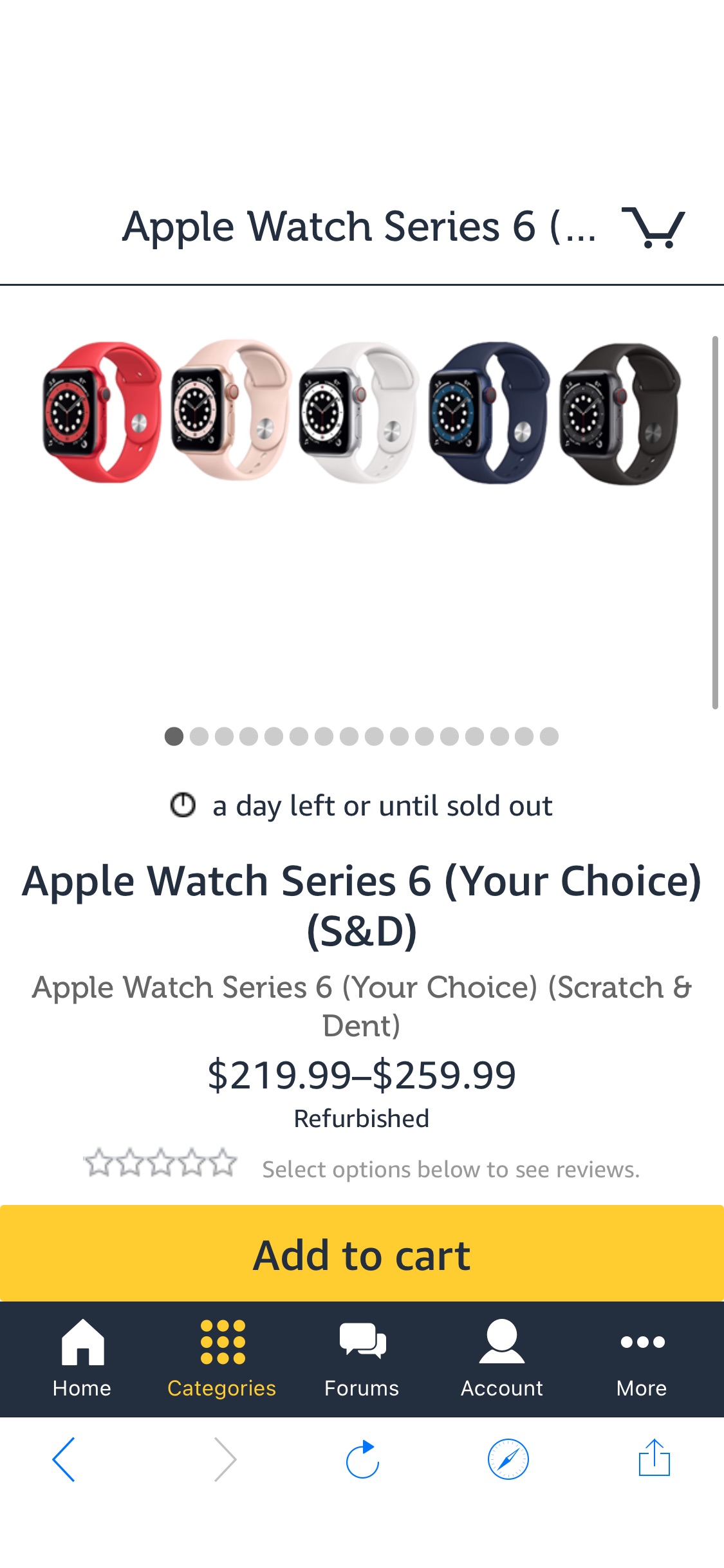 Apple Watch Series 6 (促销Your Choice) (S&D)