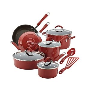 $75 Rachael Ray Cucina Nonstick 12pc Set促销