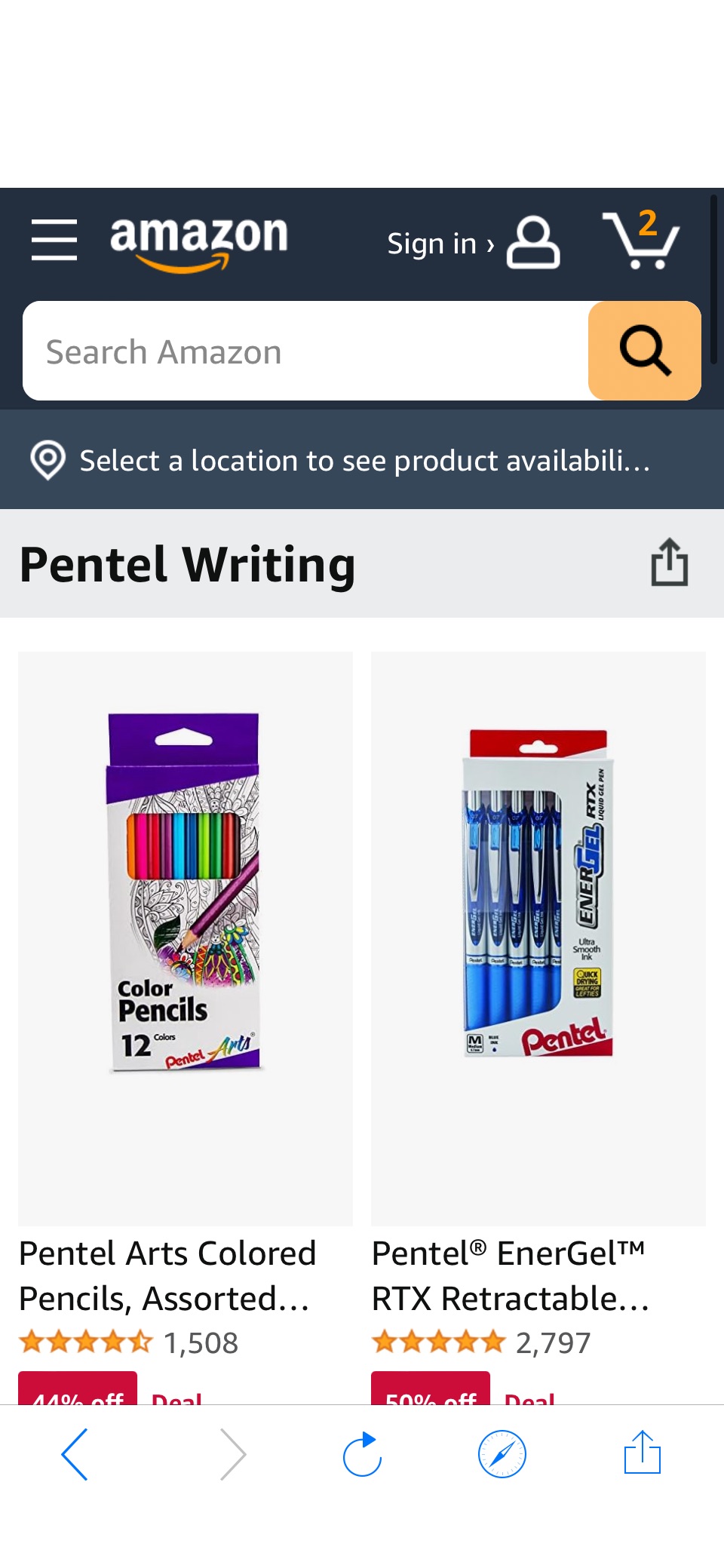 Pentel Writing促销2.79起