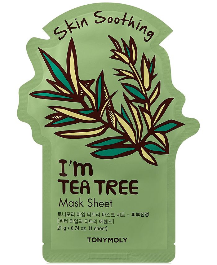 买一片TONYMOLY 面膜送卷发棒I'm Tea Tree Sheet Mask - (Skin Soothing) & Reviews - Skin Care - Beauty - Macy's