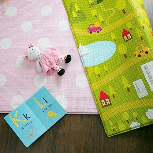Baby Care Play Reversible Mat (Large, Country Town - Pink)