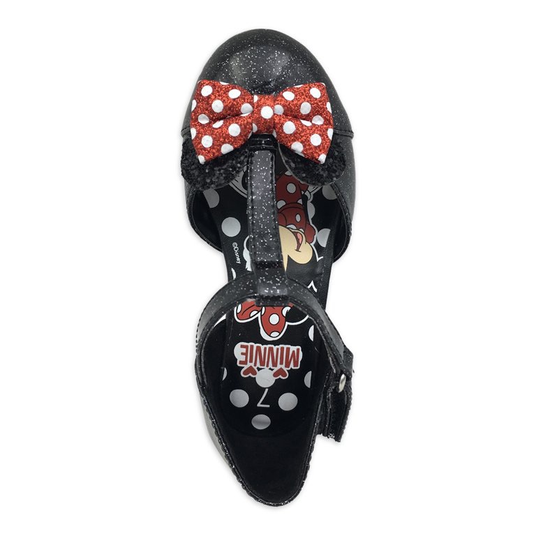 Disney Minnie Mouse Toddler Girl Dress Heel Pump - Walmart.com米妮蝴蝶结鞋