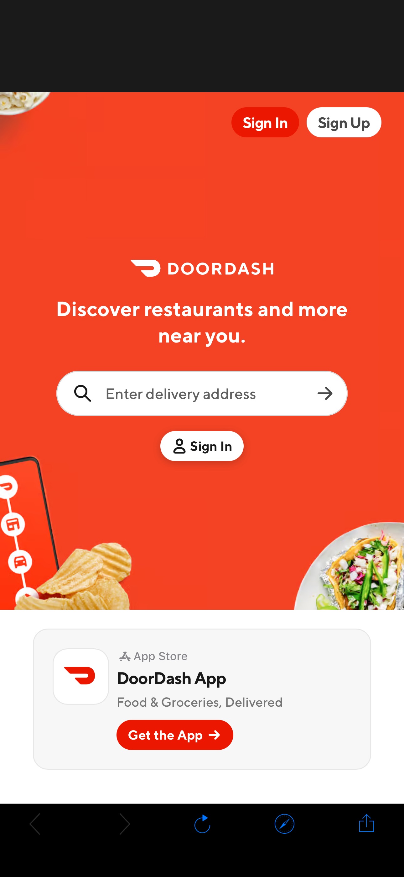 DoorDash Food Delivery & Takeout - From Restaurants Near You