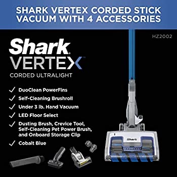 Amazon.com - Shark HZ2002 Vertex Corded Ultralight DuoClean PowerFins Stick Vacuum   Shark超轻手持双滚轮吸尘器