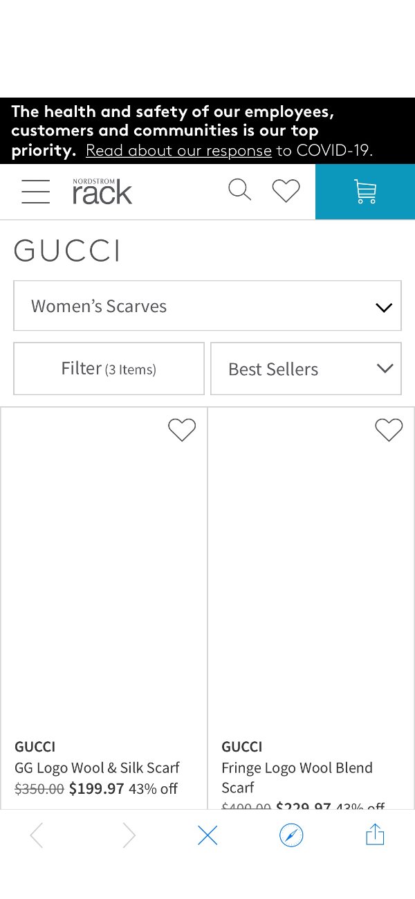 Gucci 爆款围巾热卖 凹造型必备单品
