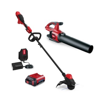 Toro Flex-Force 60-volt Max Cordless Battery String Trimmer and Leaf Blower Combo Kit (Battery & Charger Included) in the Power Equipment Combo Kits department at Lowes.com