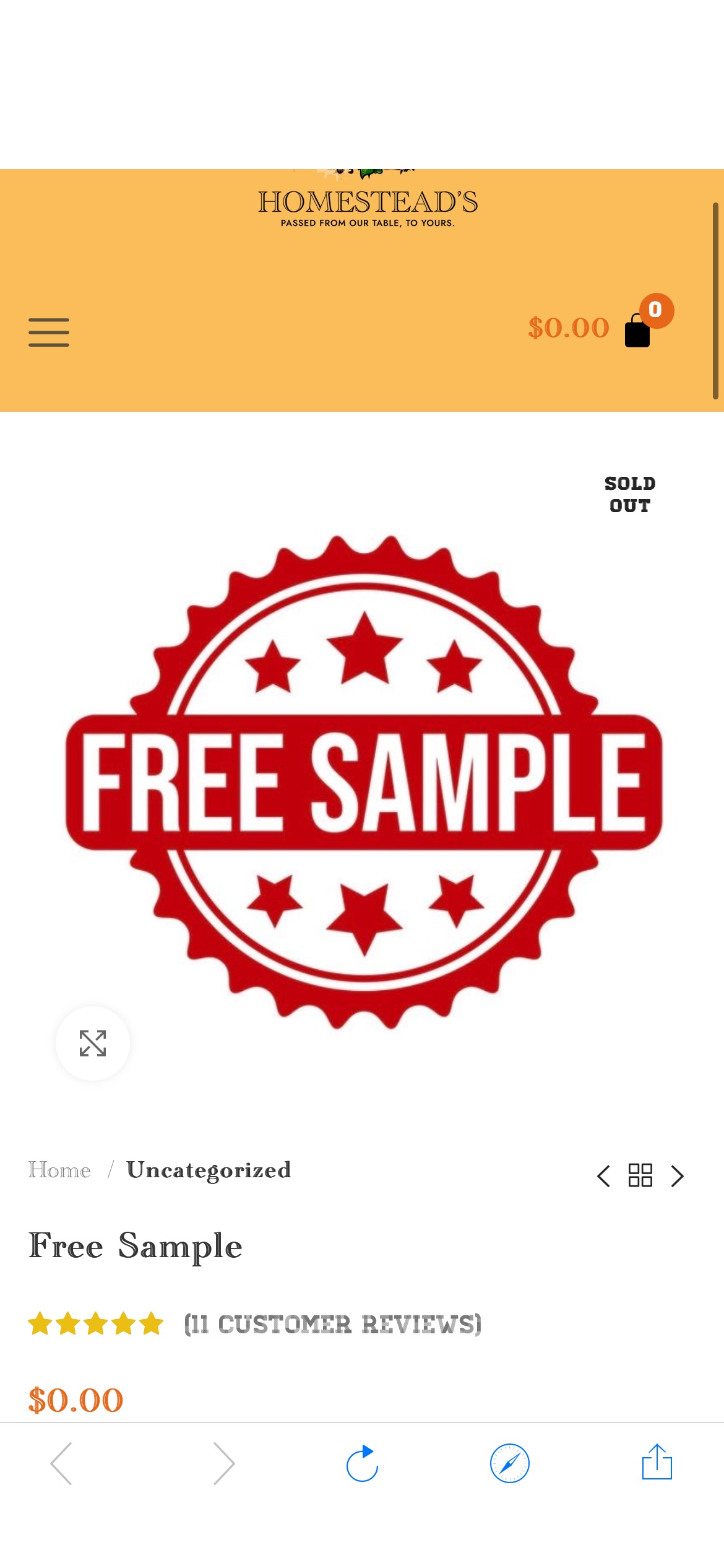 Free Sample – Homestead’s Hot Sauce免费试吃
