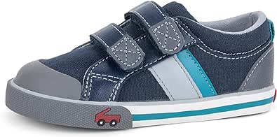 Amazon.com | See Kai Run - Russell Sneakers for Kids, Navy/Teal, Toddler 4 | Sneakers