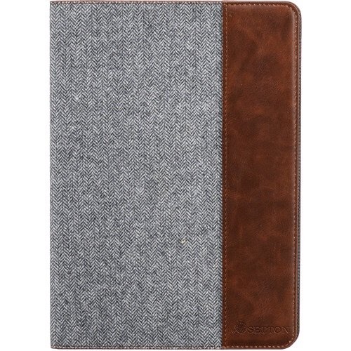 Setton Brothers 9.7吋 iPad Pro 超薄支架保护壳 浅灰/棕色
