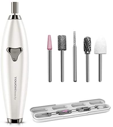 TOUCHBeauty Electric Nail File Drill Rechargeable 6in1 Manicure Pedicure set for Natural Acrylic Nails Long Press 5s Turn on, ±360° 多功能电动美甲机