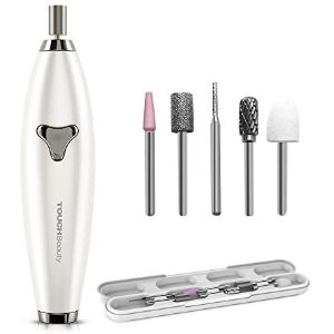 $18.50 TOUCHBeauty Electric Nail File Drill Rechargeable 6in1 Manicure Pedicure set for Natural Acrylic Nails Long Press 5s Turn on, ±360° 多功能电动美甲机