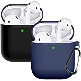 Amazon.com: Laffav AirPods Case Silicone Protective Cover (Front LED Visible) for Women Men Compatible 保护壳