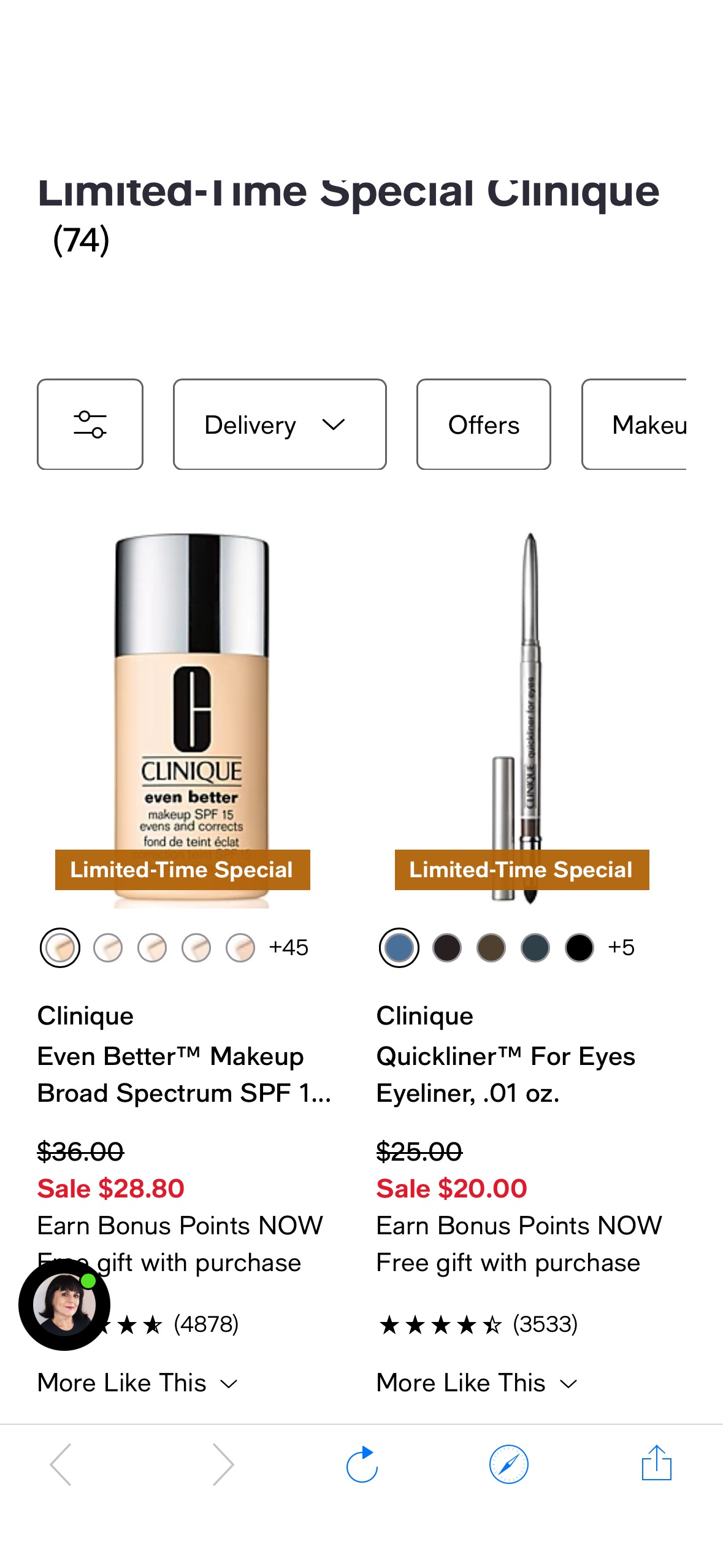 20% off Clinique makeup—happening NOW at Macy’s