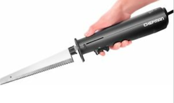 CHEFMAN - Electric Knife - Black/Stainless Steel 厨师电刀