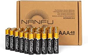 NANFU High Performance AAA Alkaline Batteries (48 Count), Ultra Power