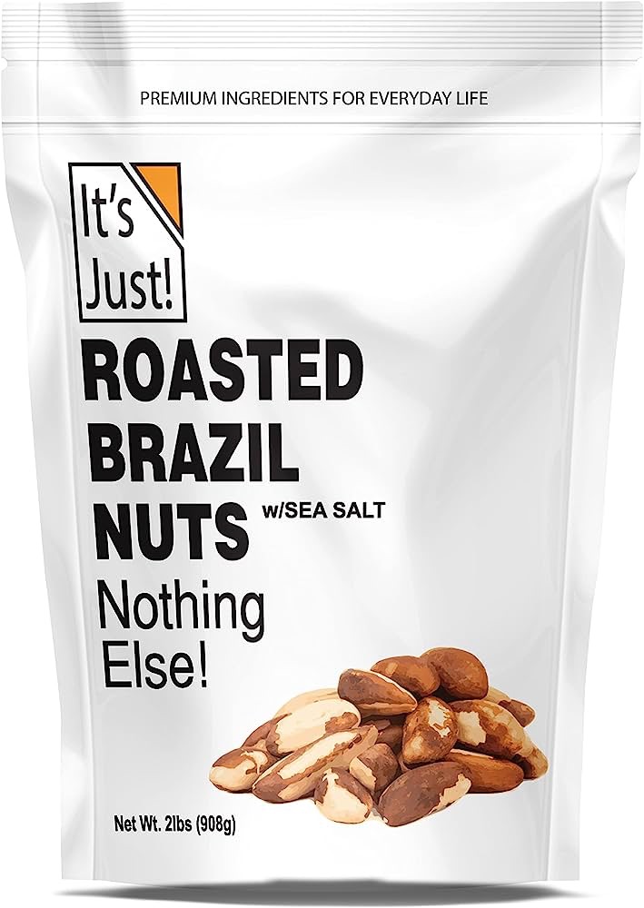 Amazon.com: It's Just - Brazil Nuts, 2lbs, Product of Peru, Roasted & Salted, Packaged in USA (Roasted/Sea Salted, 2 Pound (Pack of 1)) : Grocery & Gourmet Food