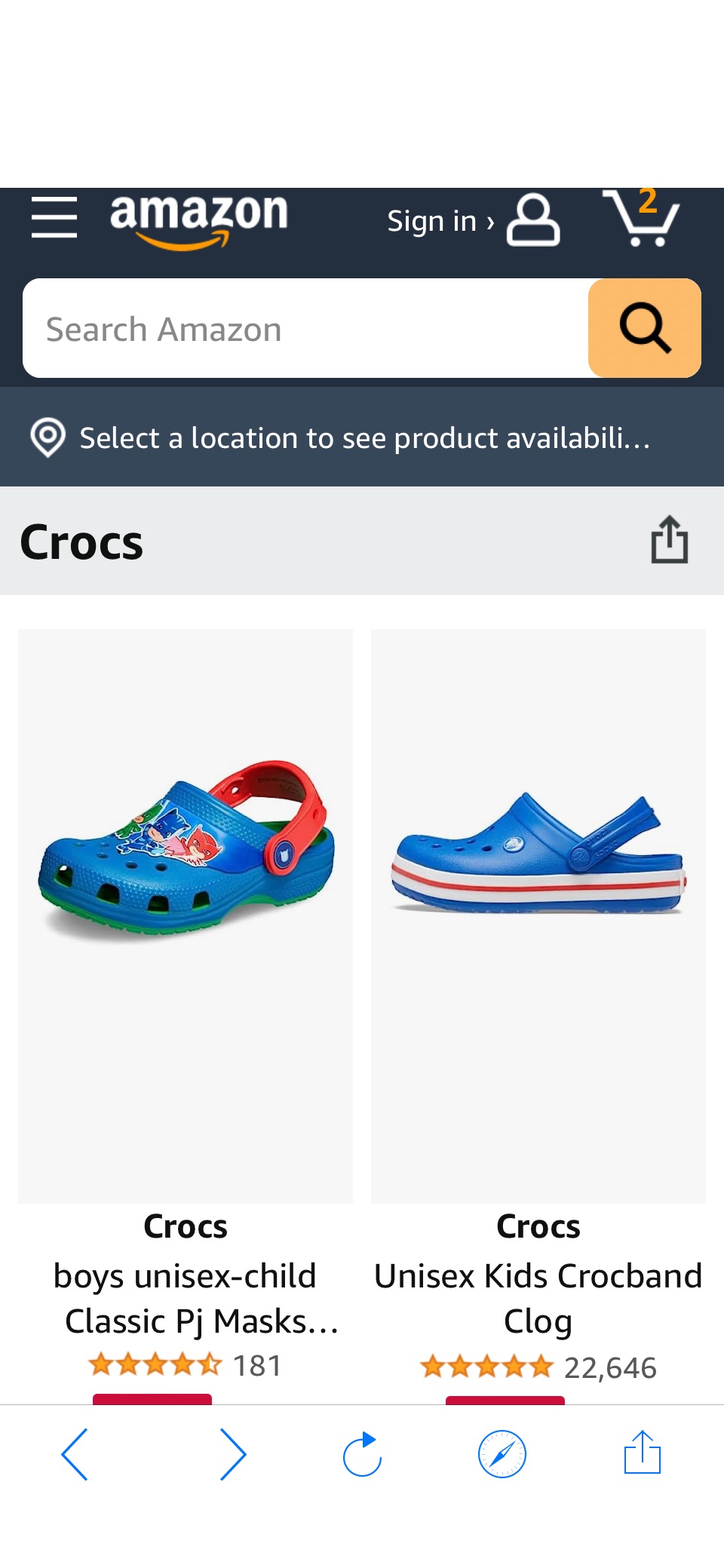 Crocs促销20.3起