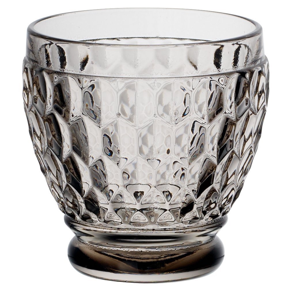 Amazon.com | Villeroy & Boch波士顿玫瑰水晶酒杯~灰色，4件套：混合饮具套装