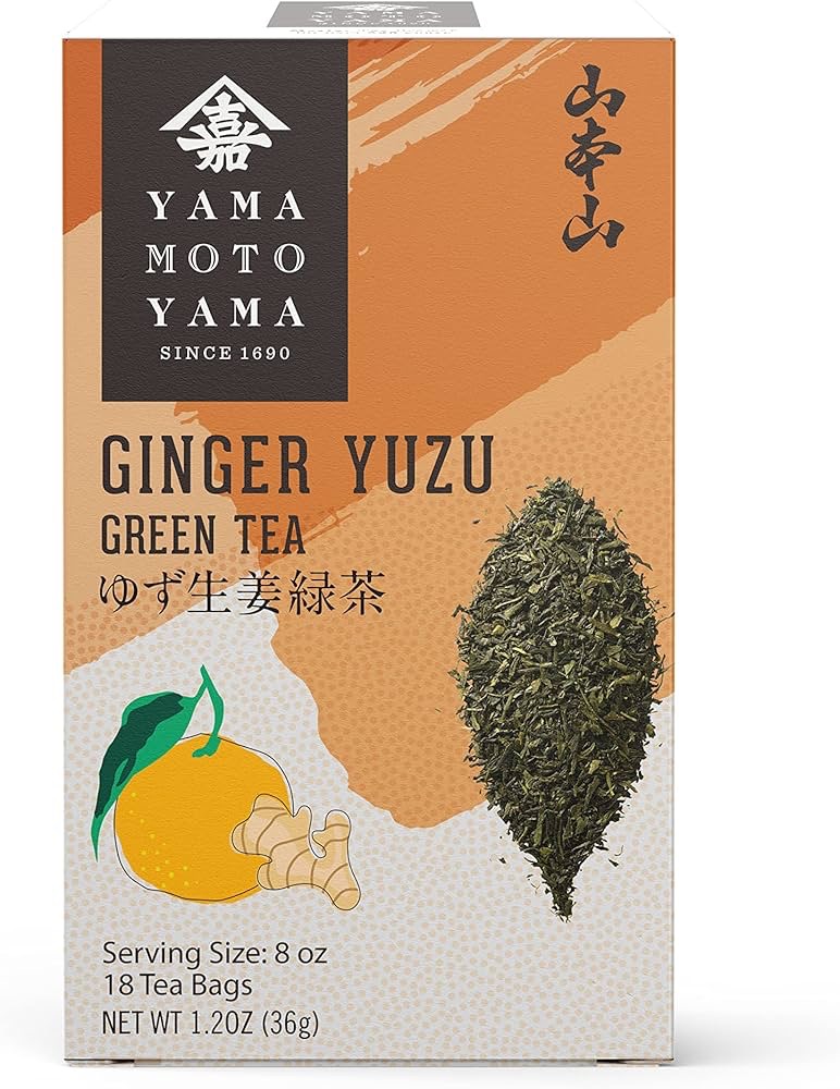 Amazon.com : Yamamotoyama Ginger Yuzu Green Tea, 18 bags : Grocery & Gourmet Food 生姜柚子绿茶