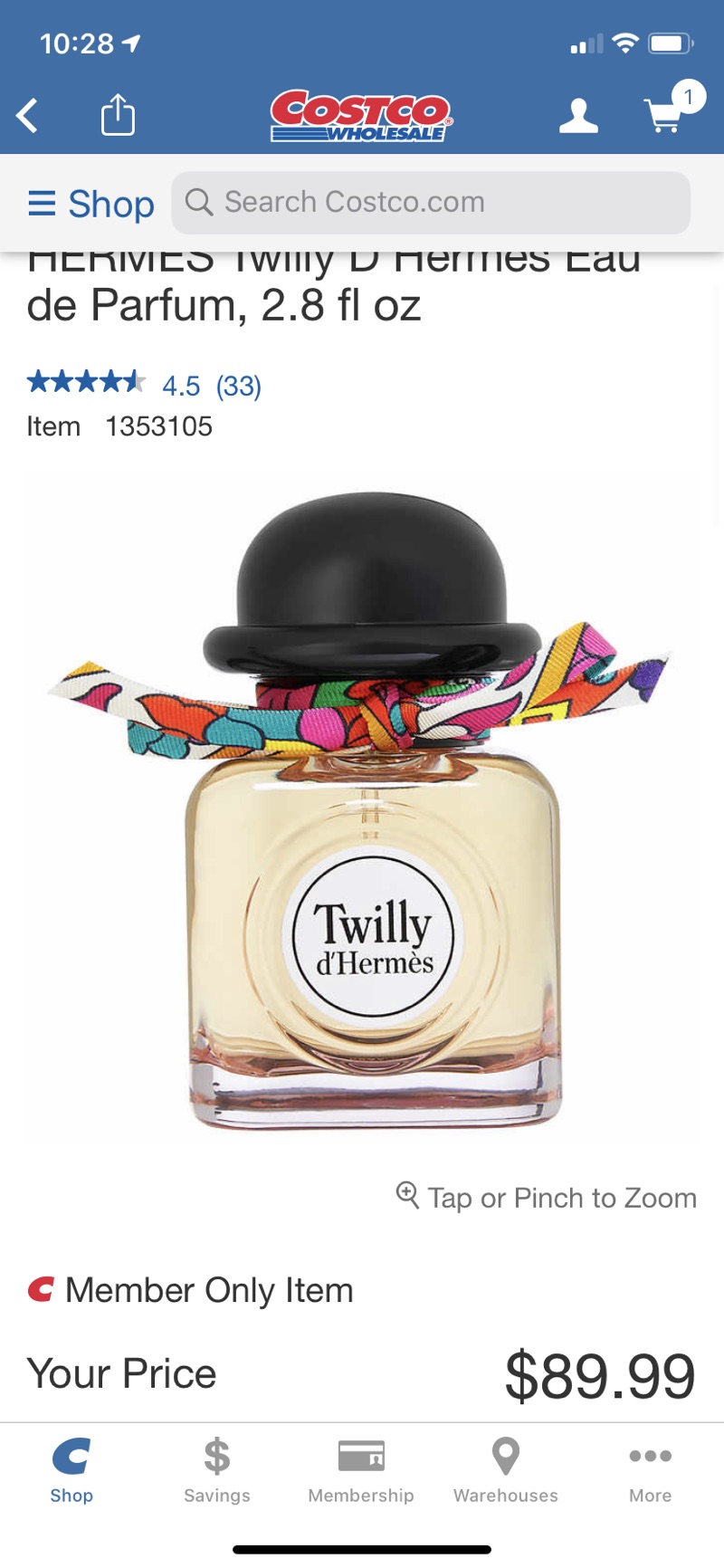 爱马仕香水HERMÈS Twilly D'Hermès Eau de Parfum, 2.8 fl oz