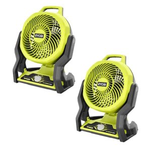 $89RYOBI ONE+ 18V Cordless 7-1/2 in. Hybrid Fan 2-Pack (Tools Only)