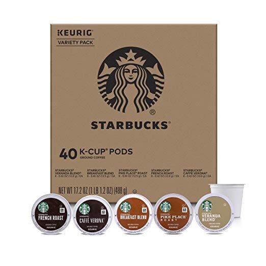 Black Coffee K-Cup Variety Pack for Keurig Brewers, 40 K-Cup Pods