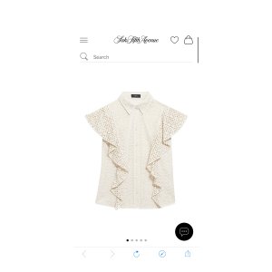 $88.5 Shop Theory Cotton Ruffle Blouse | Saks Fifth Avenue