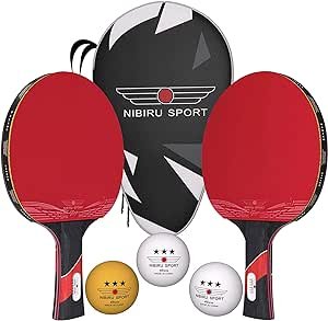 NIBIRU SPORT Ping Pong Paddles Set of 2