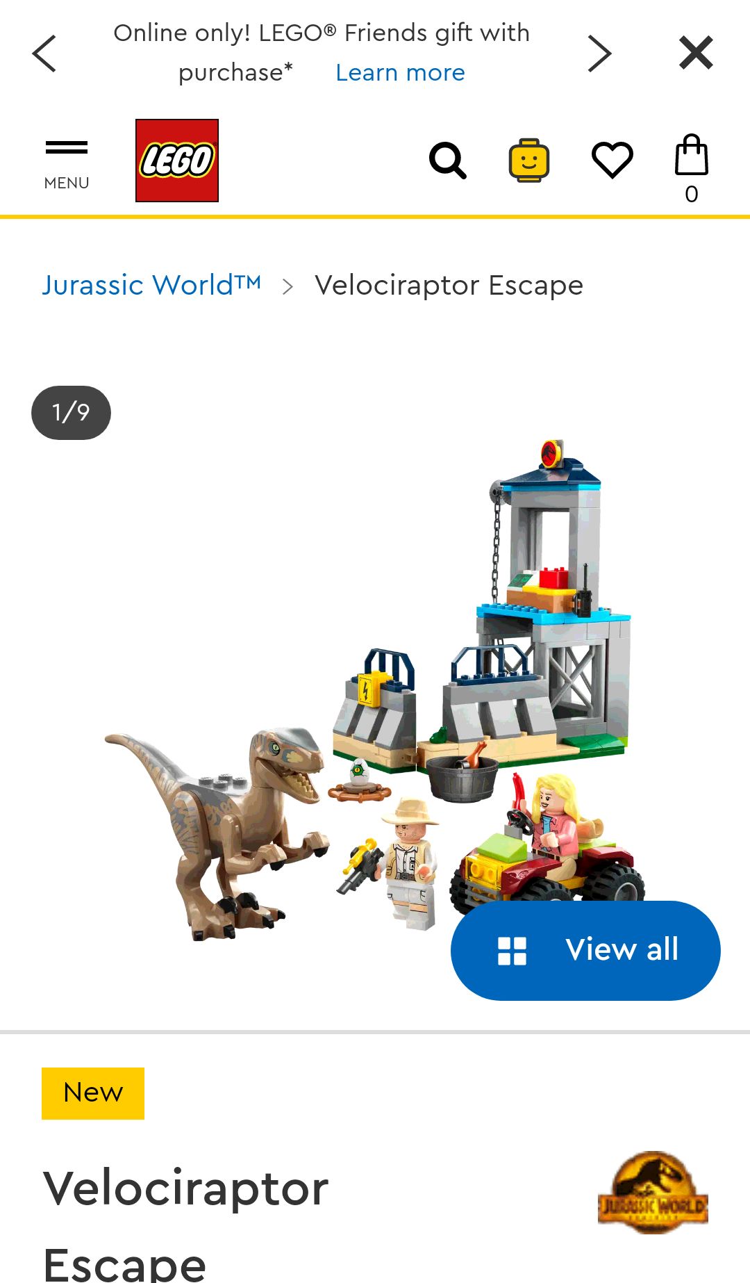 Velociraptor Escape 76957 | Jurassic World™ | Buy online at the Official LEGO® Shop US