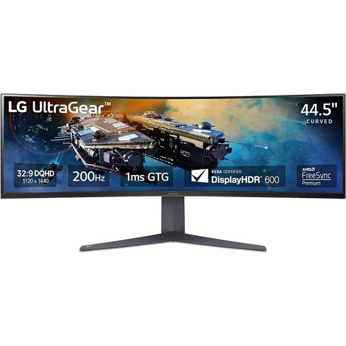 LG UltraGear 44.5" DQHD HDR 200 Hz Curved Ultrawide Gaming Monitor