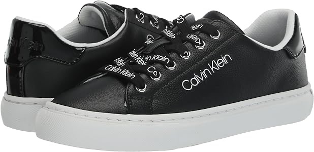 Amazon.com | Calvin Klein Women's CIYAN Sneaker, Black, 7 | Fashion Sneakers