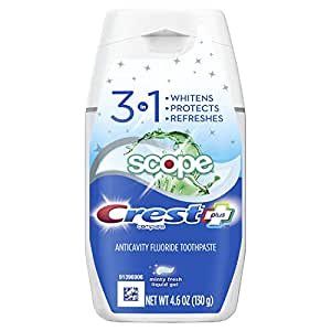 Crest 薄荷味美白液体凝胶牙膏 4.6盎司 x 6瓶