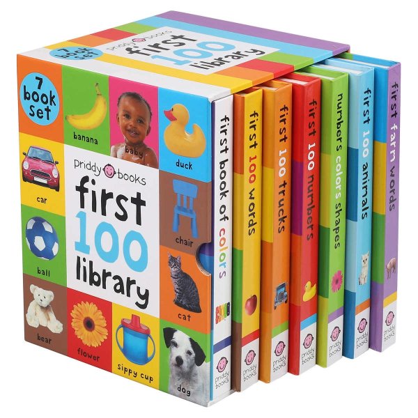 《宝宝首个100图书馆》 7本书套装，0-3岁适用