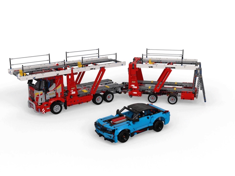 LEGO Technic: Car Transporter 2 in 1 Truck Set (42098) 乐高运输车Toys | Zavvi US
