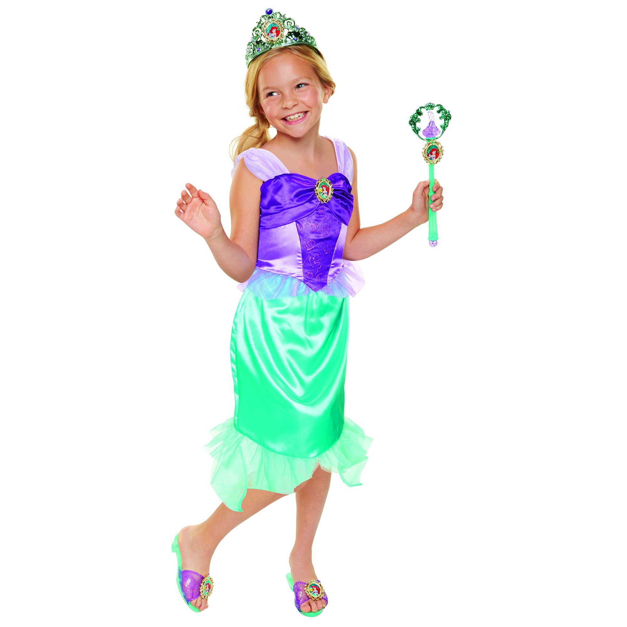 小美人鱼套装：裙子，魔法棒，鞋子，皇冠，只要$8.88