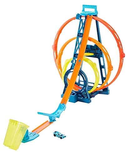 Amazon.com: Hot Wheels Track Builder Unlimited Triple Loop Kit, Multi Color : Everything Else 风火轮轨道玩具