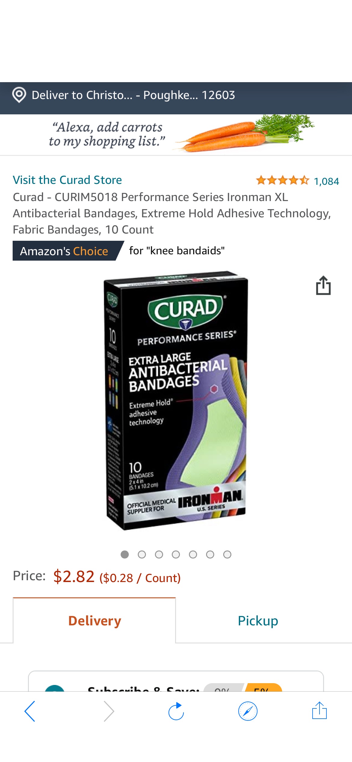 Amazon.com: Curad - CURIM5018 Performance Series Ironman XL Antibacterial Bandages, Extreme Hold创可贴