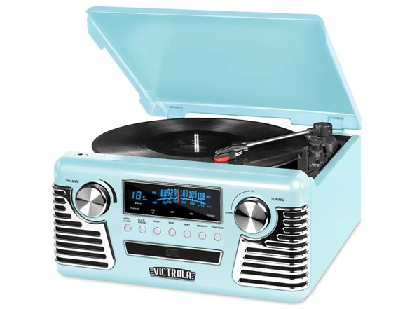 Victrola 50&#39;s Retro Bluetooth Record Player黑胶唱片机