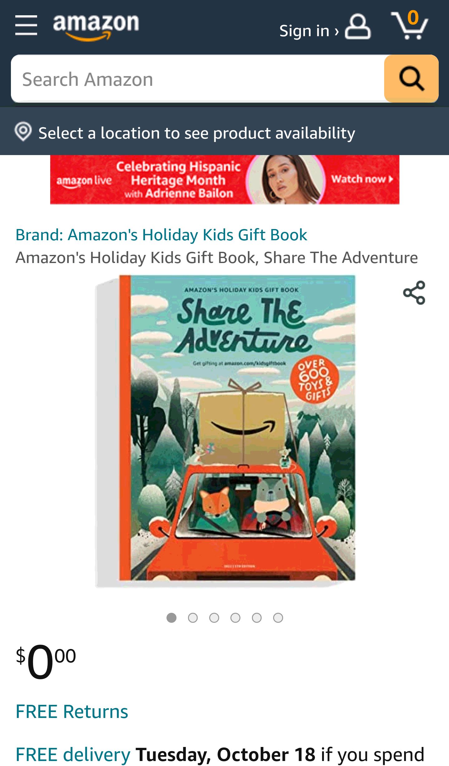 Amazon's Holiday Kids Gift Book, Share The Adventure : Toys & Games