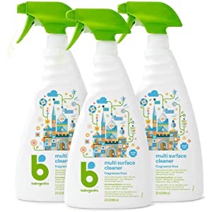 Amazon.com: Babyganics Multi Surface Cleaner, Fragrance Free, 32oz Spray Bottle (Pack of 3): Health & Personal Care 
Babyganics 表面清洁剂