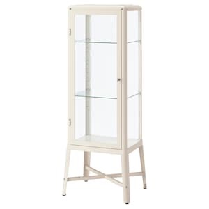 宜家网红展示柜打折！FABRIKÖR Glass-door cabinet - beige - IKEA