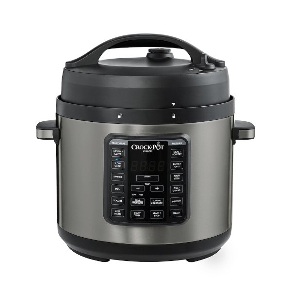 Crock-Pot Express 6qt. Black Stainless Pressure Cooker